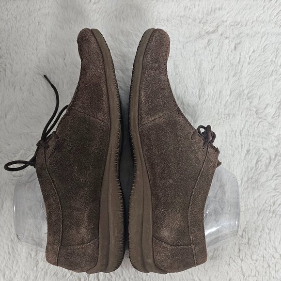 BOC Brown Suede Lace Brogues Grunge Gorp Retro Preppy Casual 8.5 - Picture 5 of 10